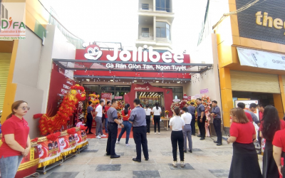 THI CÔNG CỬA HÀNG JOLLIBEE VŨNG TÀU