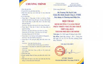 Định hướng và giải pháp phát triển nhà ở cho thuê trên địa bàn Thành phố Hồ Chí Minh