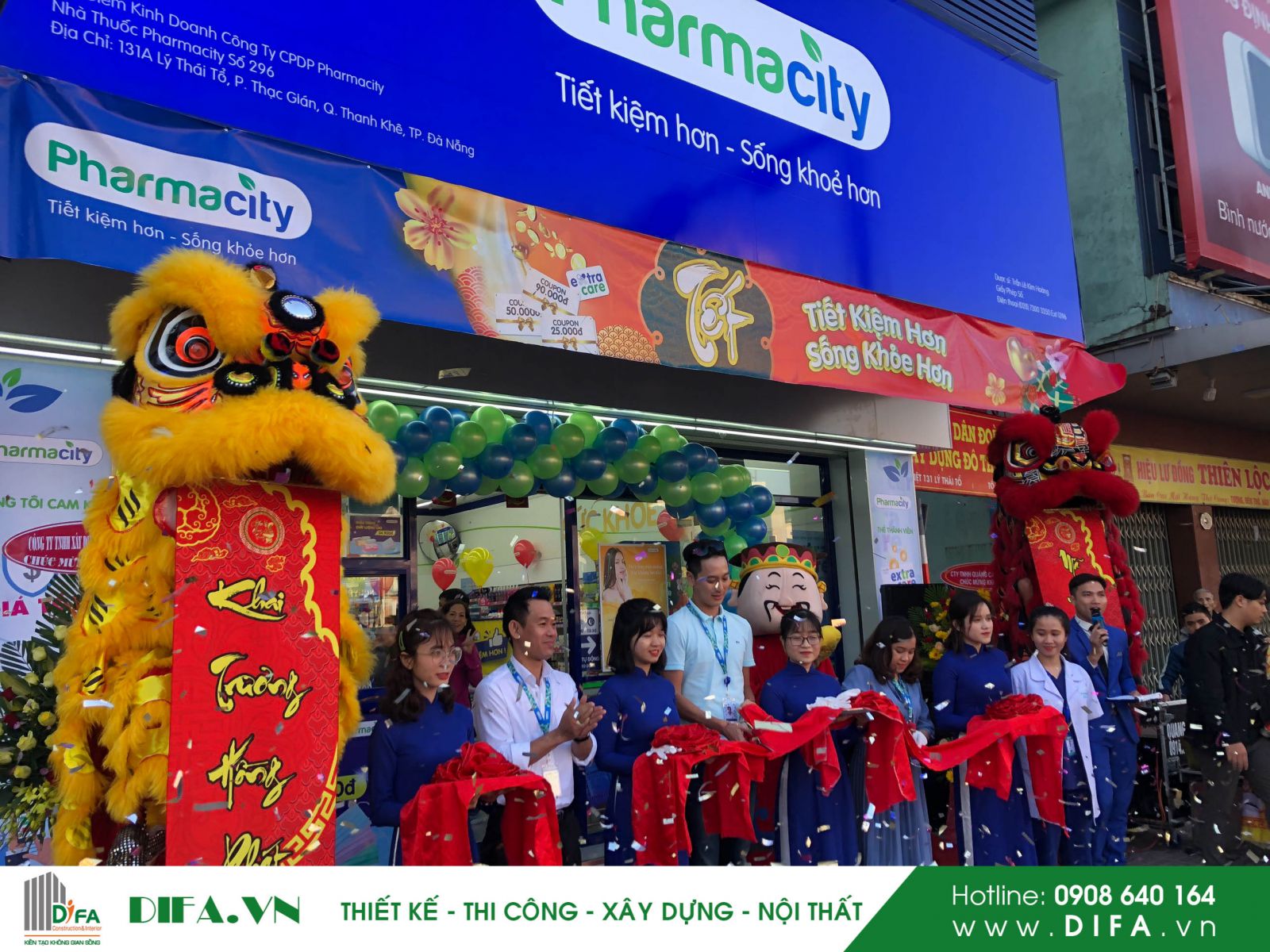 Nội thất nhà thuốc - Pharmacity số 296 - 131A Lý Thái Tổ - Đà Nẵng