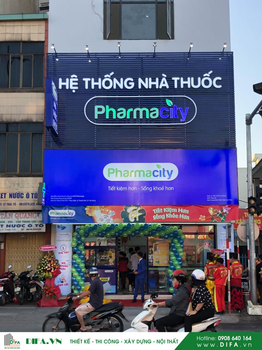 Nội thất nhà thuốc - Pharmacity số 296 - 131A Lý Thái Tổ - Đà Nẵng