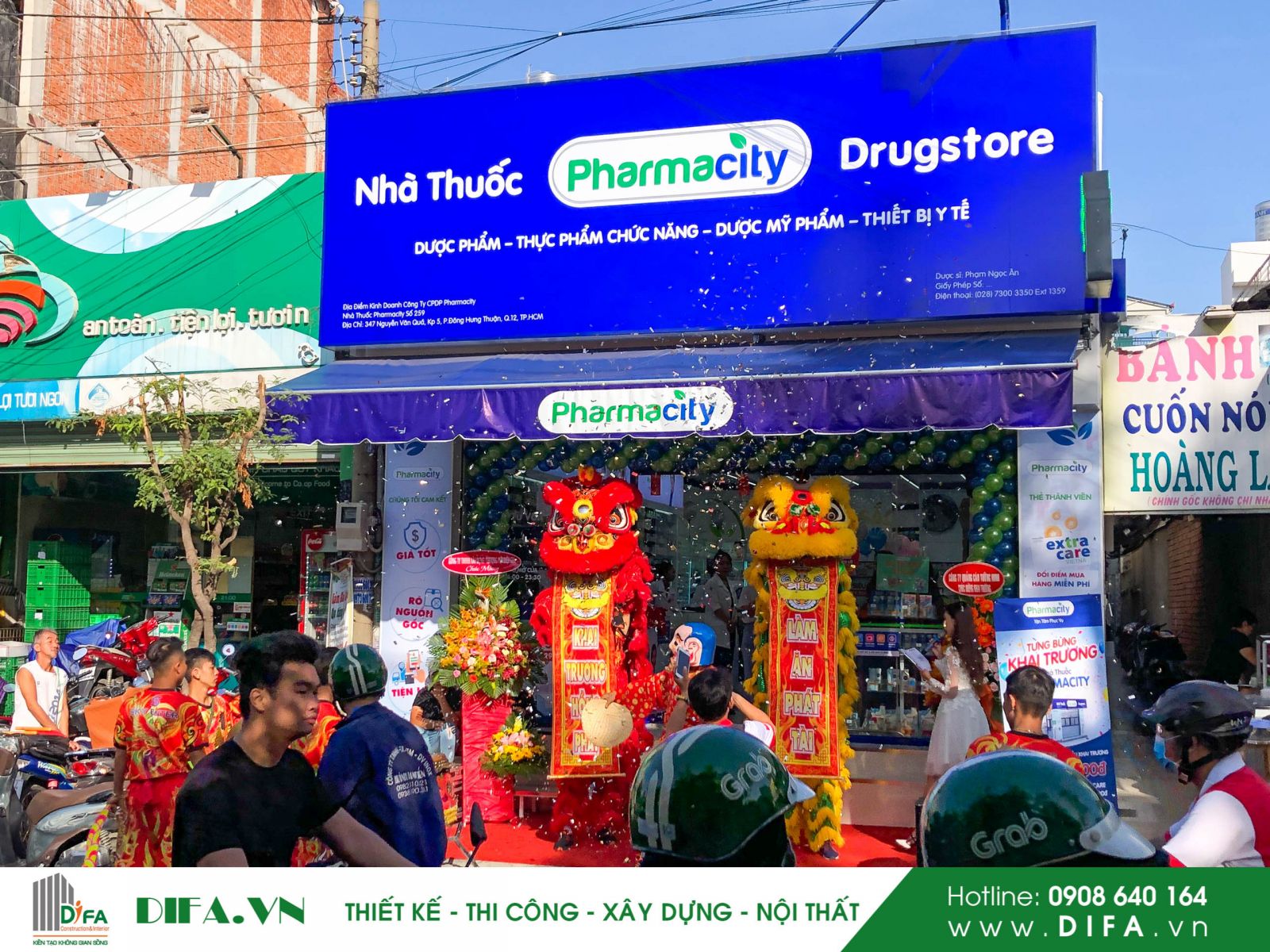 Thi công chuỗi cửa hàng đẹp - Hoàn thành nhà thuốc Pharmacity số 259 | Diệp Gia