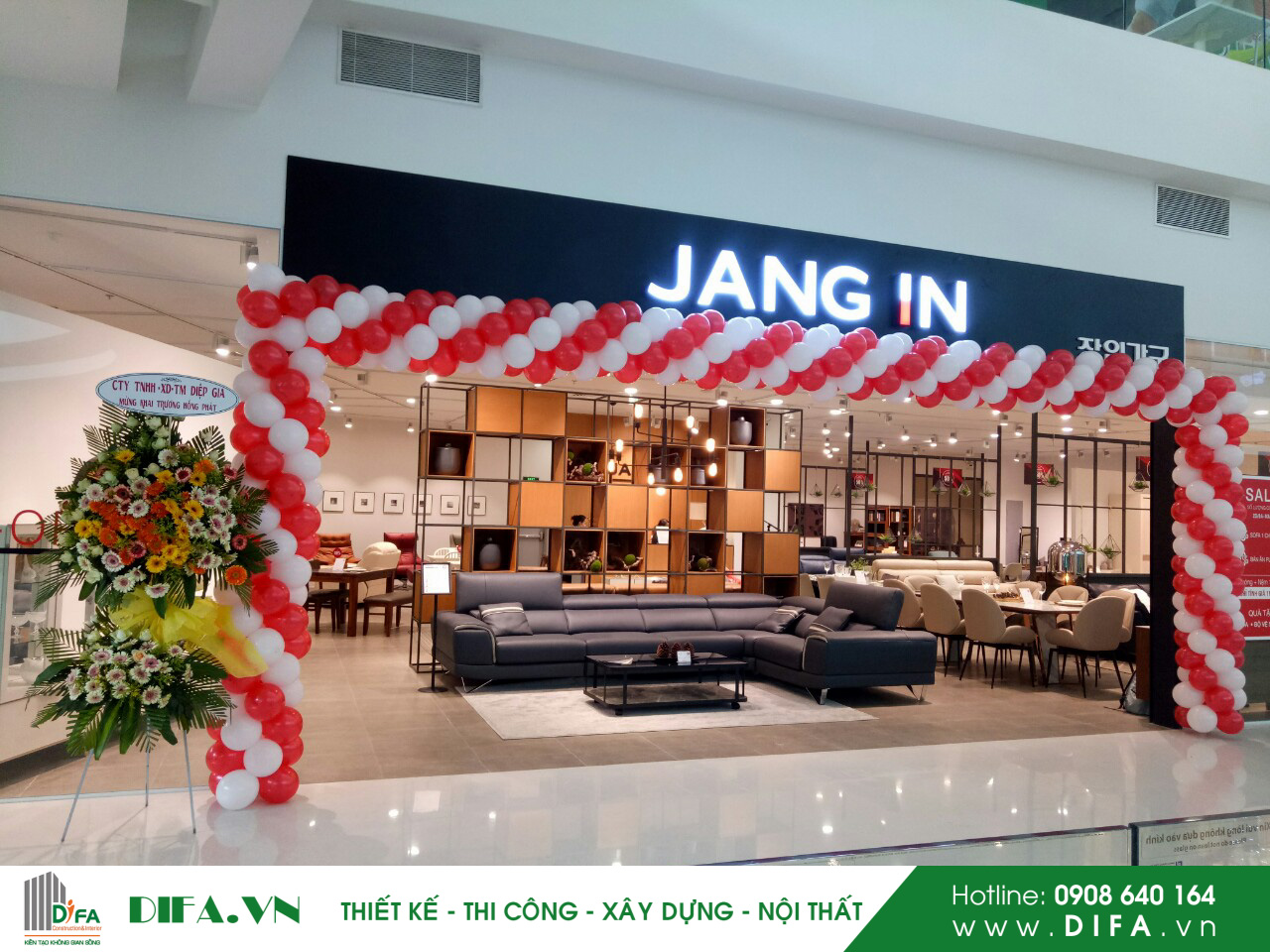 Thiết kế nội thất showroom JANGIN - Crescent Mall