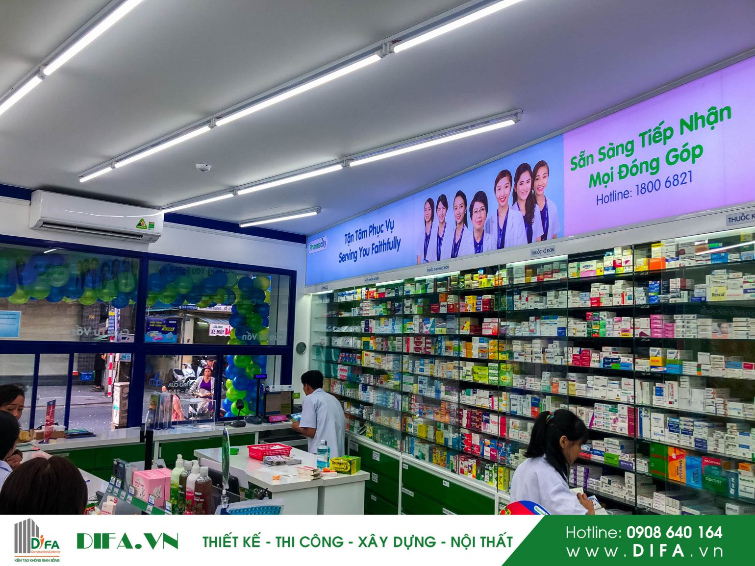 Thi công chuỗi nhà thuốc - Pharmacity số 304