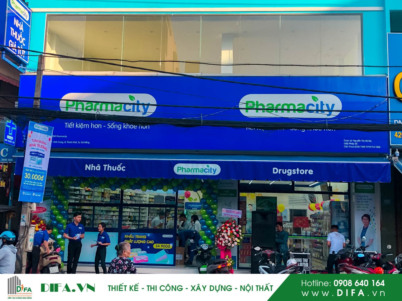 Thi công chuỗi nhà thuốc - Pharmacity số 304