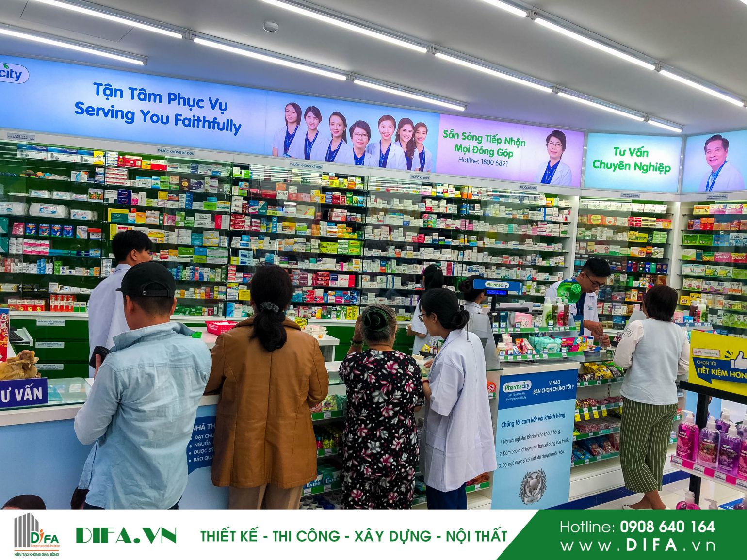 Thi công chuỗi nhà thuốc - Pharmacity số 304