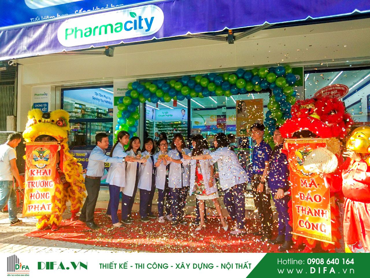 Thi Công Nhà Thuốc - Pharmacity số 302 - Trần Việt Châu | Diệp Gia
