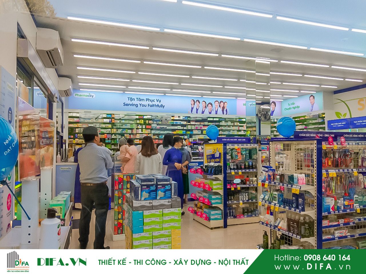 Thi Công Nhà Thuốc - Pharmacity số 302 - Trần Việt Châu | Diệp Gia
