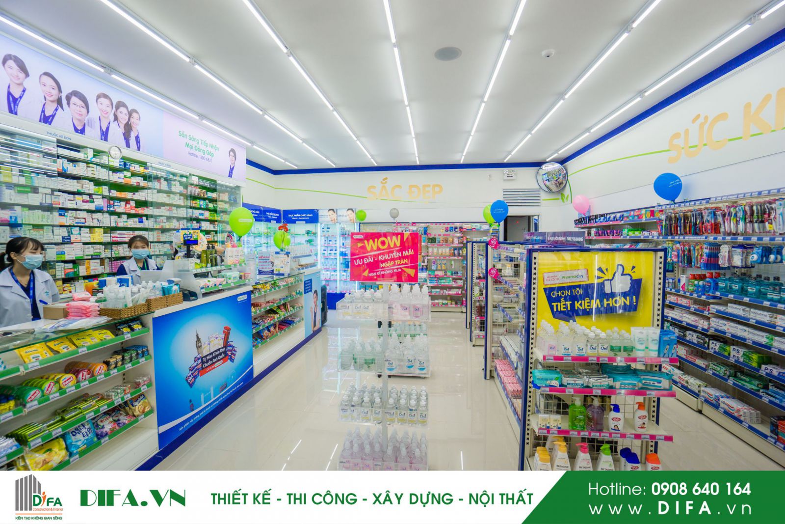 Thi công nhà thuốc - Pharmacity số 331