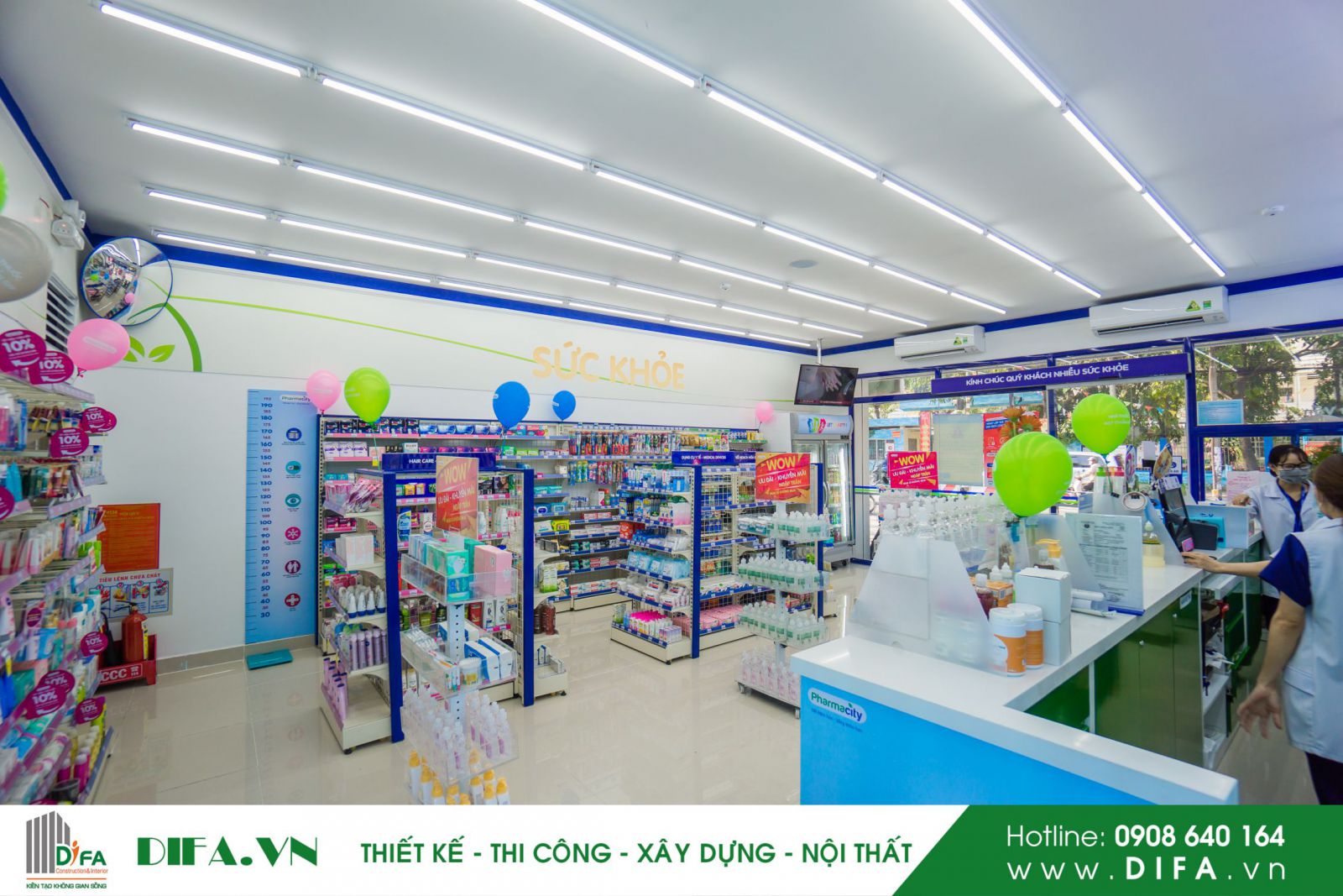 Thi công nhà thuốc - Pharmacity số 331