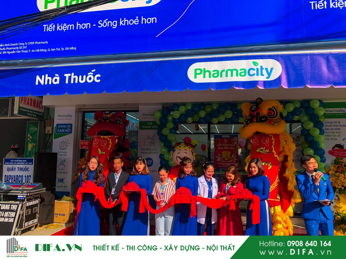 Thi công nhà thuốc - Pharmacity số 297