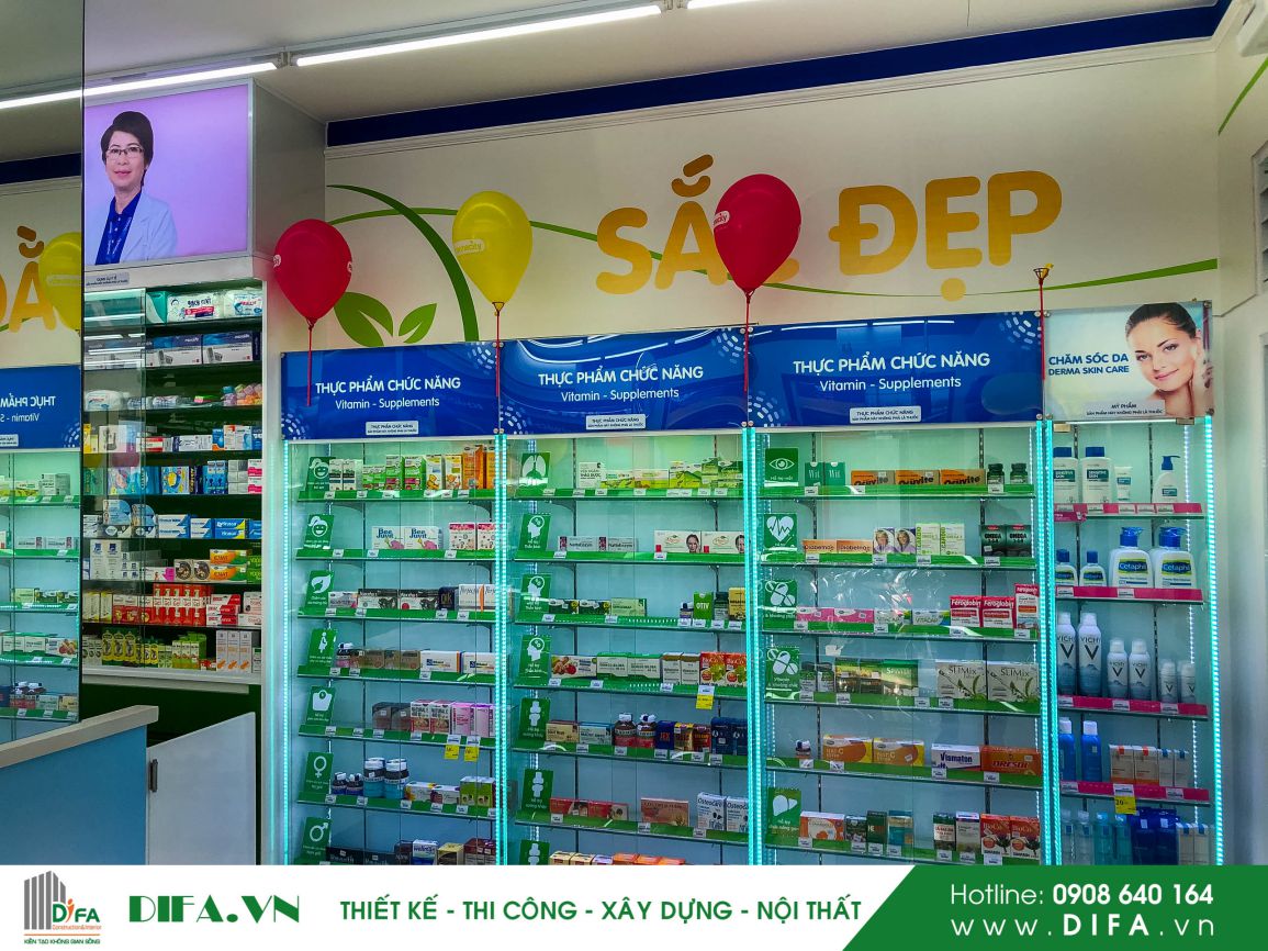 Thi công nhà thuốc - Pharmacity số 297