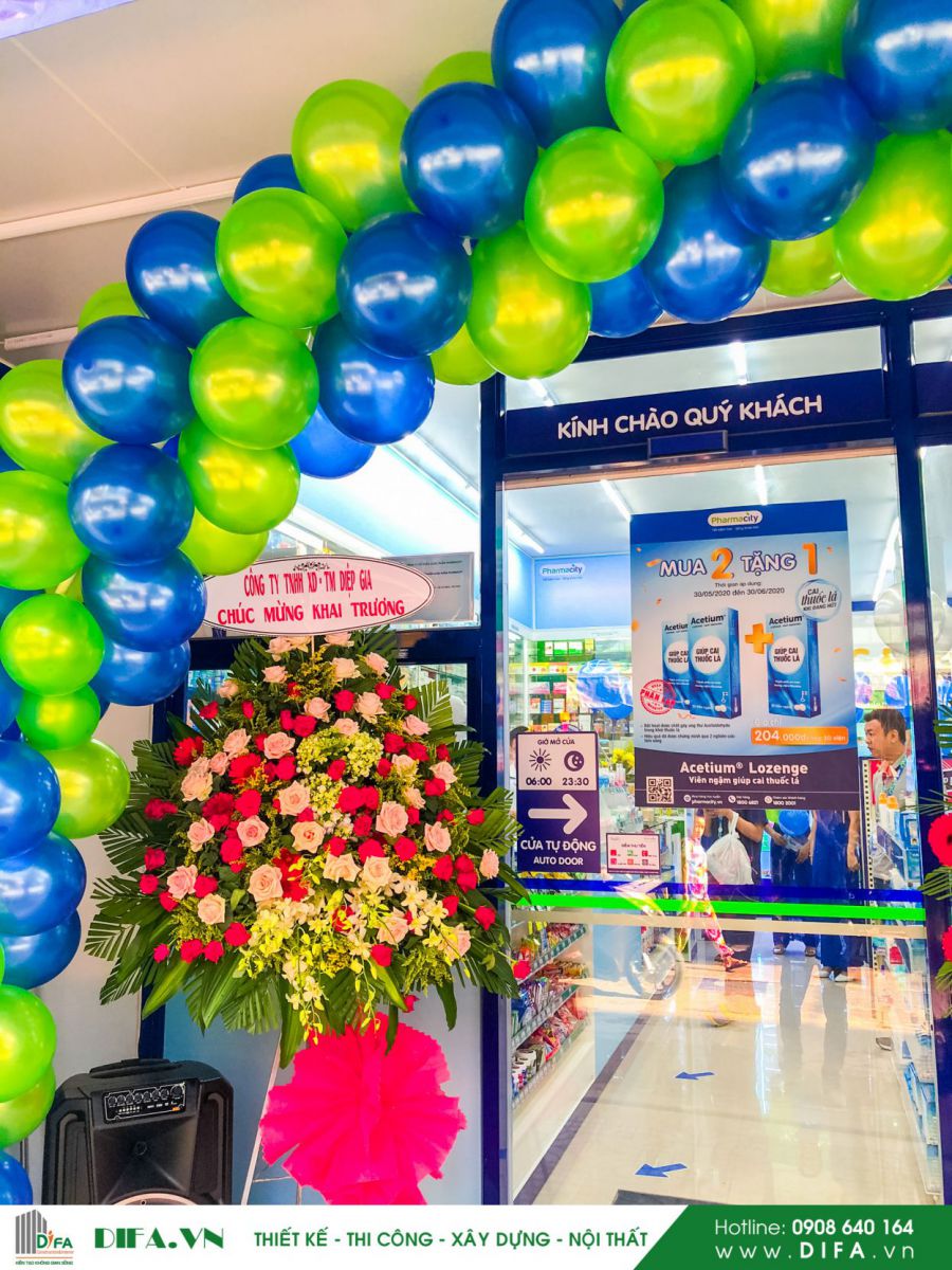 Thi công nhà thuốc Pharmacity số 419 -630 Bà Hạt | Nội thất Diệp Gia