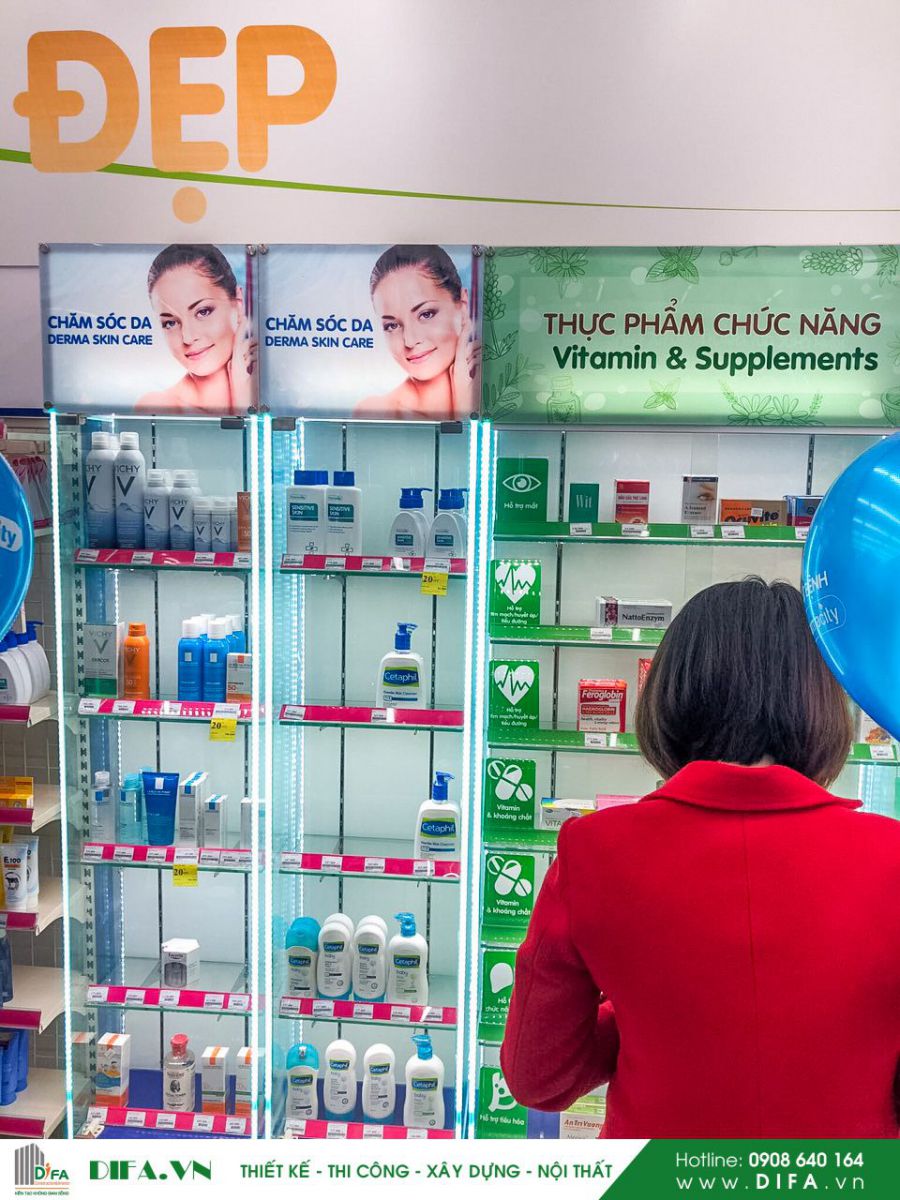 Thi công xây dựng chuỗi cửa hàng - Nhà thuốc Pharmacity số 291 - 293 Nguyễn Văn Linh - Đà Nẵng