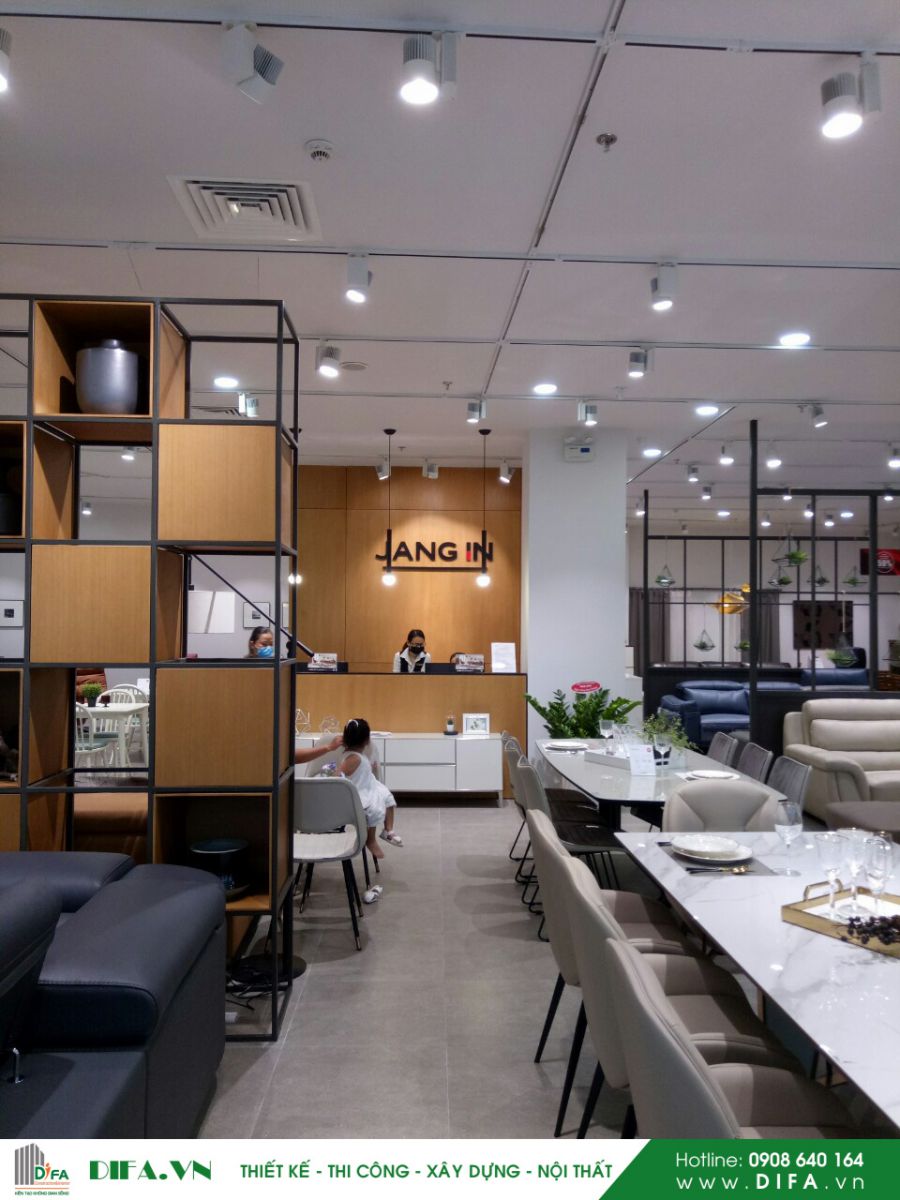 Thiết kế nội thất showroom JANGIN - Crescent Mall