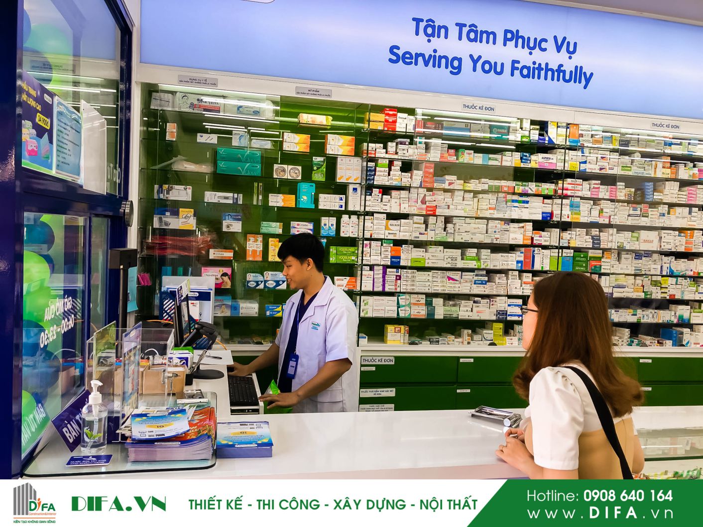 Thiết kế thi công nhà thuốc đẹp